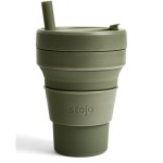 Składany kubek Biggie, Moss, Stojo, 470 ml 