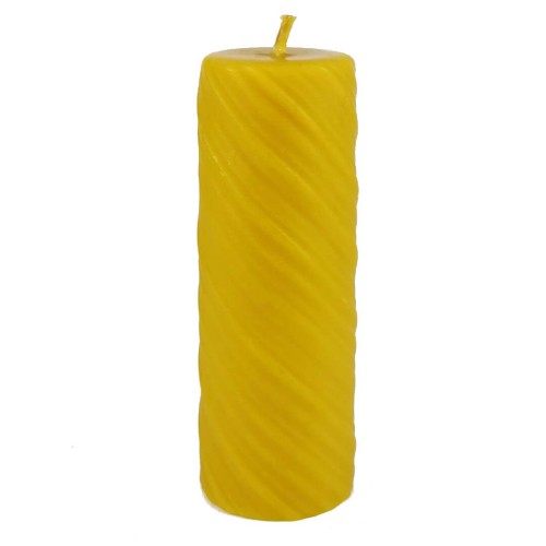 Świeca odciśnięta w atłasie - świeczka z wosku pszczelego - odPszczelarzy