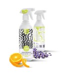 Płyn lśniące szyby i lustra, ekologiczny, Słodka pomarańcza z lawendą, 500 ml, Klareko