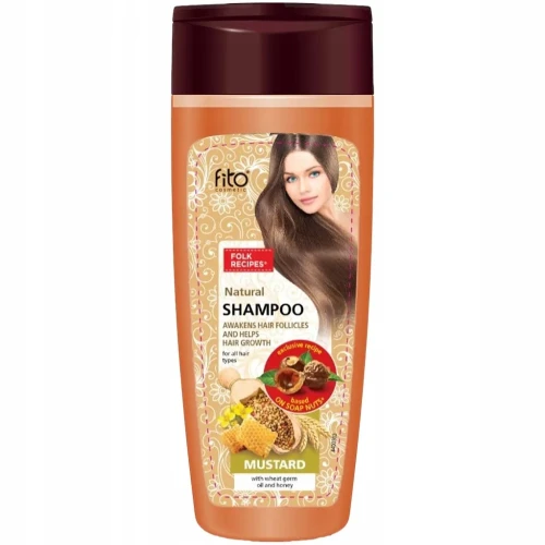 Szampon Musztardowy Bez SLS Delikatny Wypadnie Włosów 270 ml