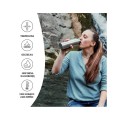 Butelka termiczna ze stali nierdzewnej z bambusową zakrętką, podwójnie izolowana, ZERO WASTE, 750 ml - Bambaw