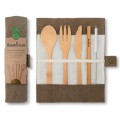 Zestaw sztućców bambusowych cutlery set  Olive - Bambaw