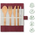 Zestaw sztućców bambusowych cutlery set Berry - Bambaw