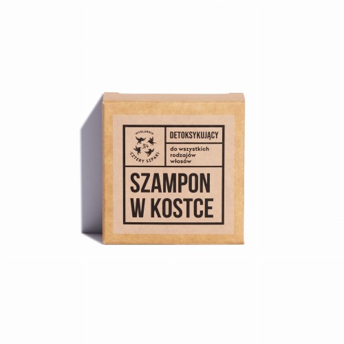 Szampon detoksykujący w kostce, wegański 75 g - 4 Szpaki