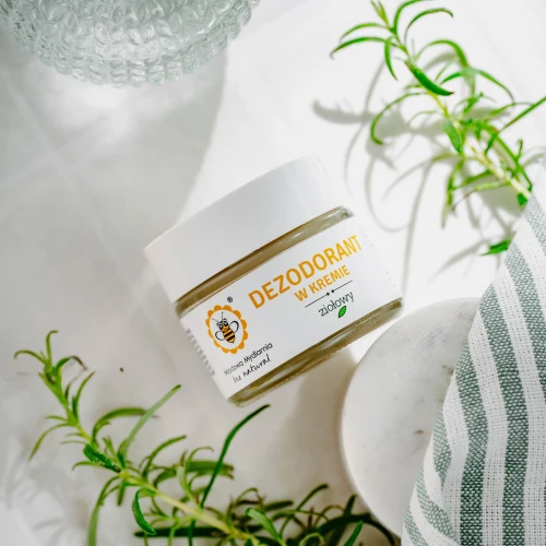 Dezodorant ziołowy w kremie 55 g - Miodowa Mydlarnia