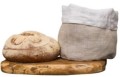 Lniany chlebak na pieczywo, sakwa Koszyk