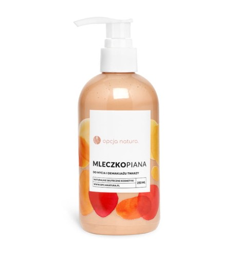 Mleczkopiana, do mycia i demakijażu twarzy, naturalny skład 250 ml - Opcja Natura
