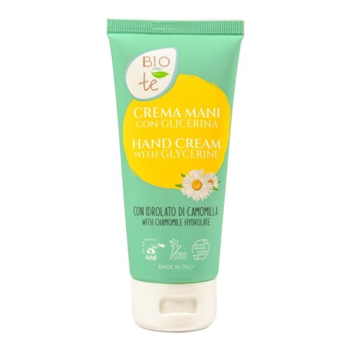 Krem do rąk z nawilżającą gliceryną i ekologicznym hydrolatem z rumianku, AIAB, 75 ml - Pierpaoli Biocontè