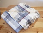 Koc z wełny Nowozelandzkiej 150 x 200 cm - kratka 400g/m2 - Wak Koce