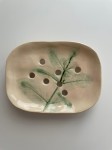Mydelniczka ceramiczna "Leśna gałązka 2" - ręcznie wykonana