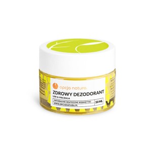 Zdrowy dezodorant, biodegradowalny, na bazie sody, len i paczula 50 ml - Opcja Natura