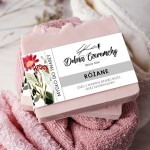 Mydło do twarzy "Róża i jogurt", naturalne, do cery naczynkowej i delikatnej 90 g - Dolina Czeremchy