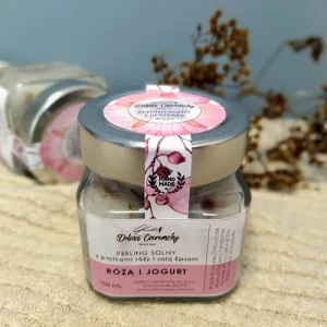 Peeling solny do ciała "Róża i jogurt" 100 ml - Dolina Czeremchy