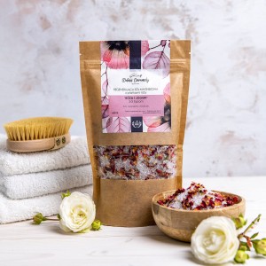 Regenerująca sól magnezowa "Róża i jogurt" 650 g - Dolina Czeremchy